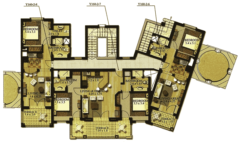 Apartments E 2. Etage